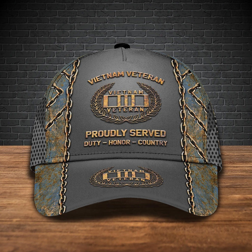 Vietnam Veteran Hat Proudly Served Duty Honor Country Vietnam Veteran Baseball Caps Vietnam Veteran Hat Proudly Served Duty Honor Country Vietnam Veteran Baseball Caps