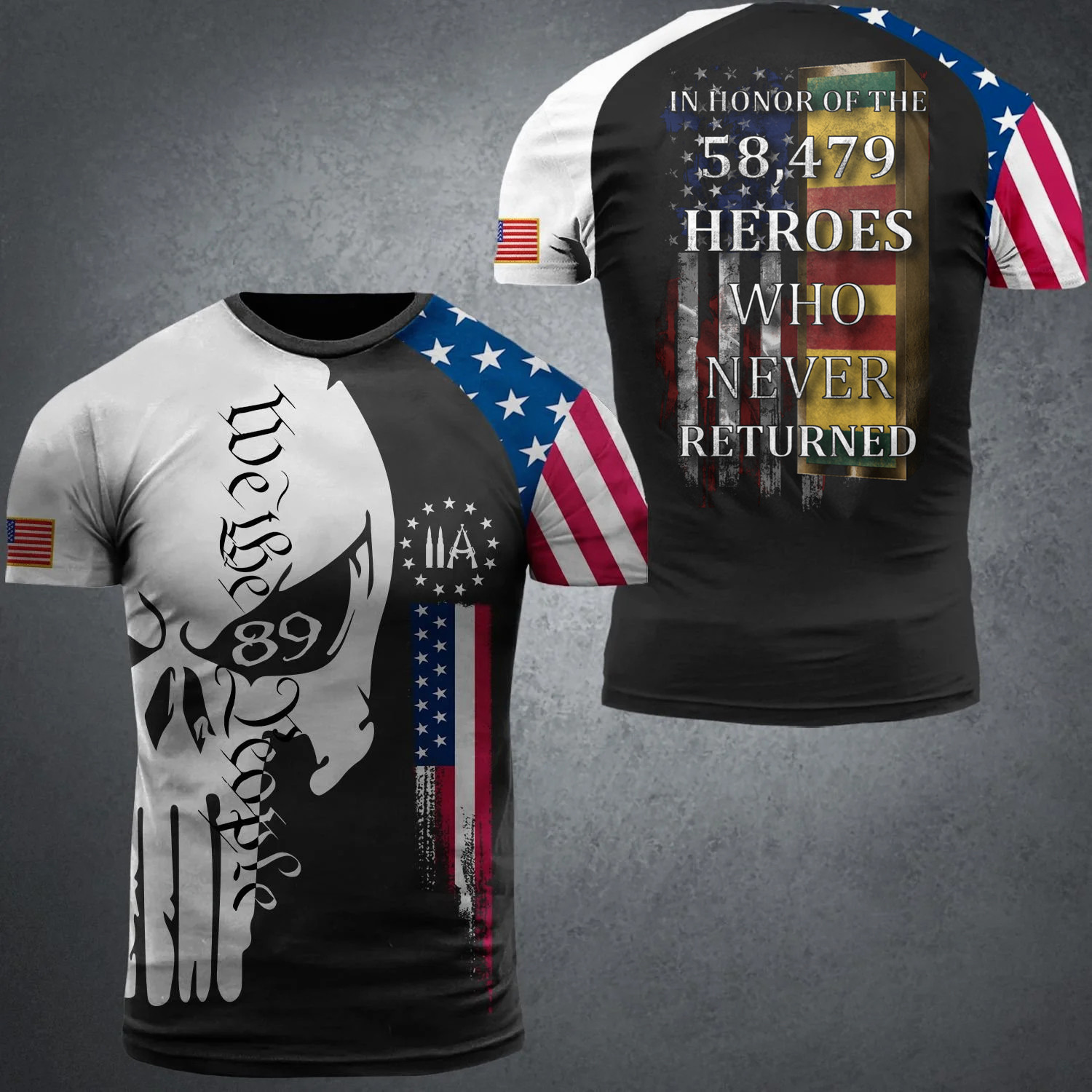 Vietnam Veteran Shirt In Honor Of The 58479 Heroes Who Never Returned Vietnam Vets Gift