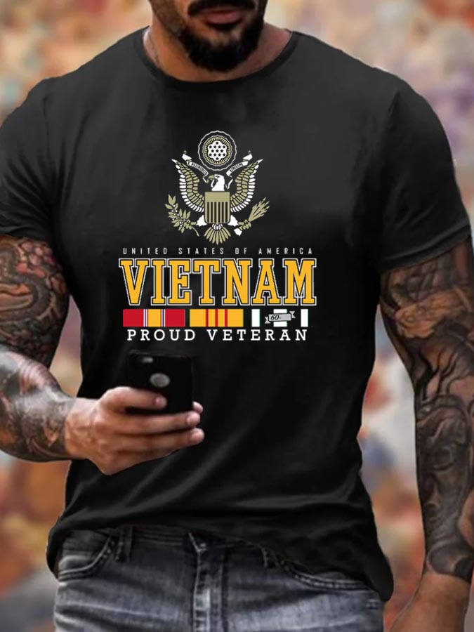 Vietnam Veteran T-Shirt Proud Veteran Apparel Gifts For Retired Soldiers