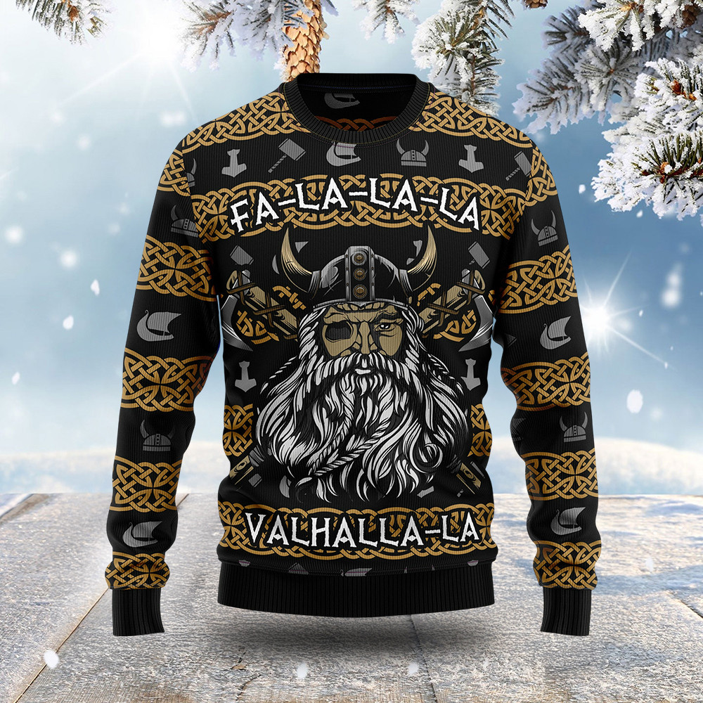 Viking Fa La La La Christmas Ugly Sweater Xmas Wear Christmas Gifts For Father