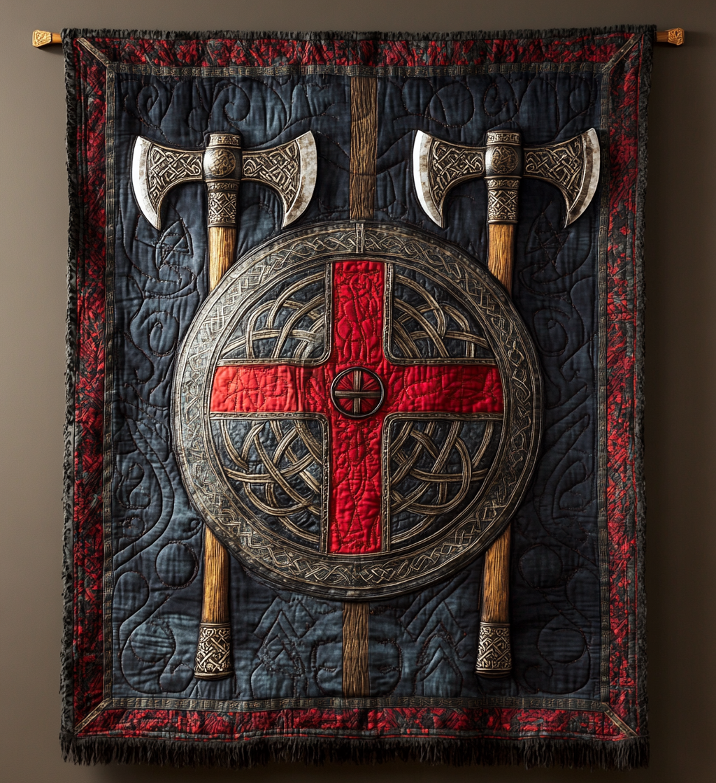 Viking Legacy Quilted Blanket Viking Gifts For Him