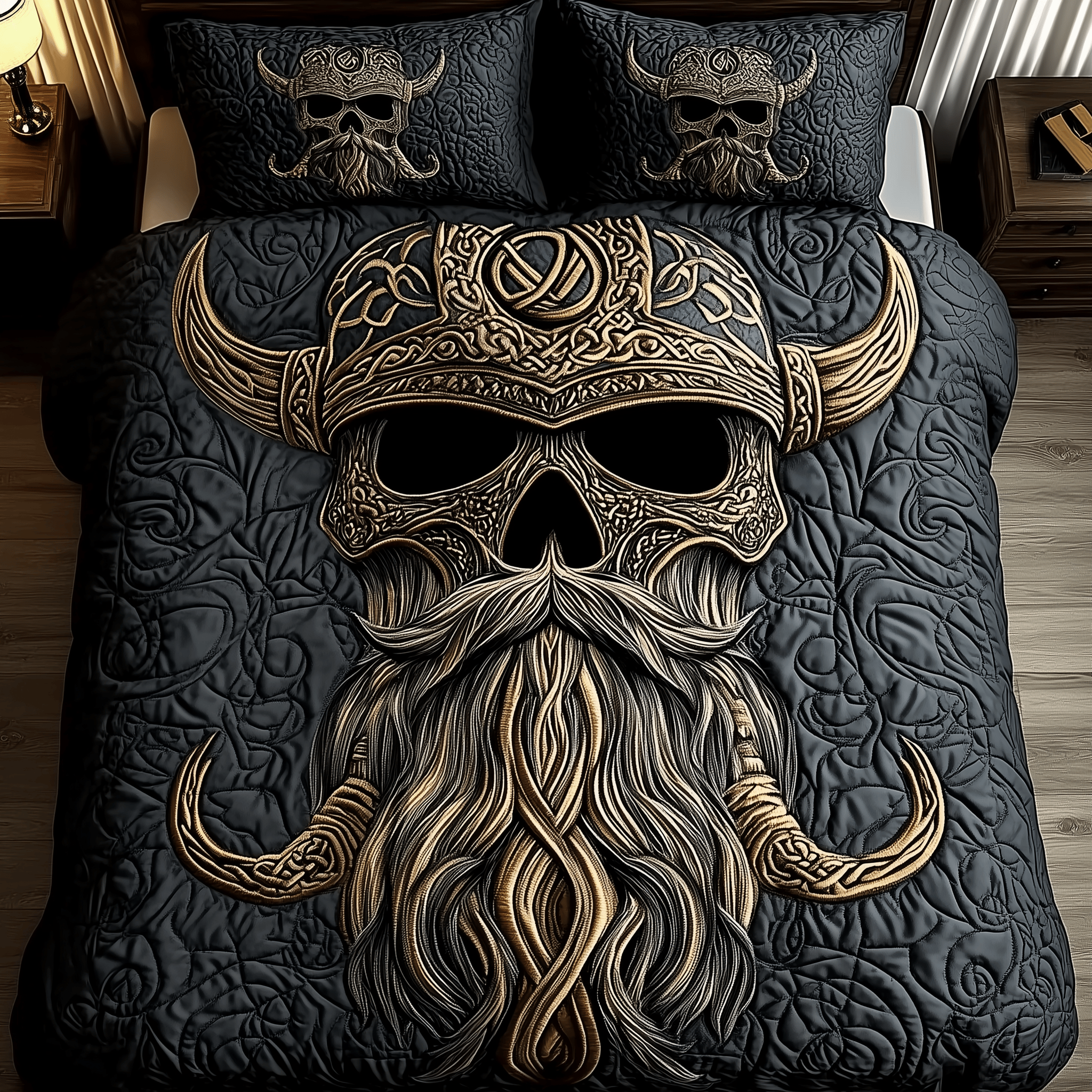 Viking Quilted Bedding Set Christmas Bedding Set Gift Experiences For Couples