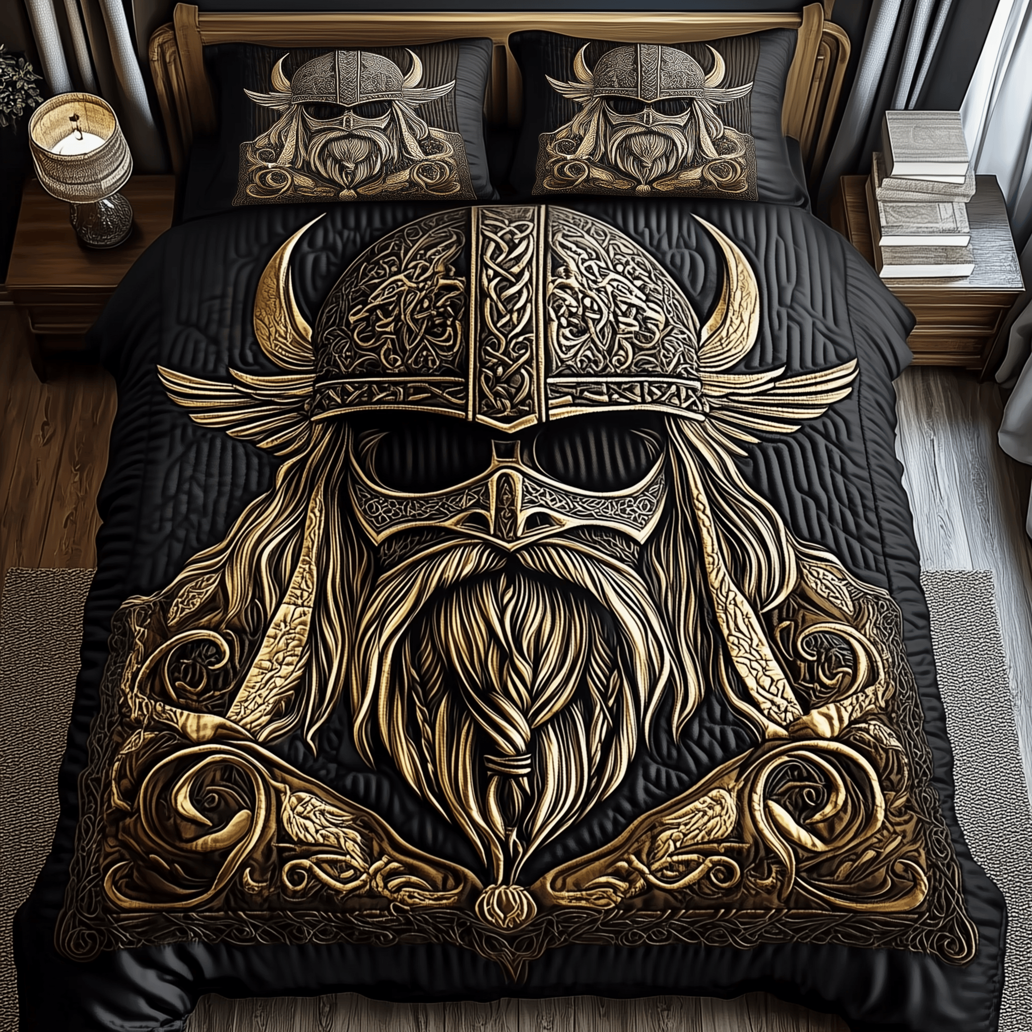 Viking Quilted Bedding Set Christmas Bedding Set Gift Experiences For Couples