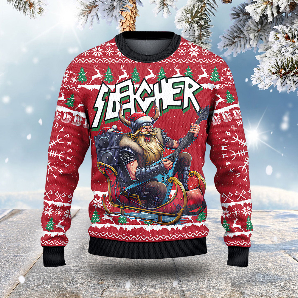 Viking Ugly Christmas Sweater Christmas Vacation Clothing Xmas Gifts For Viking Lovers