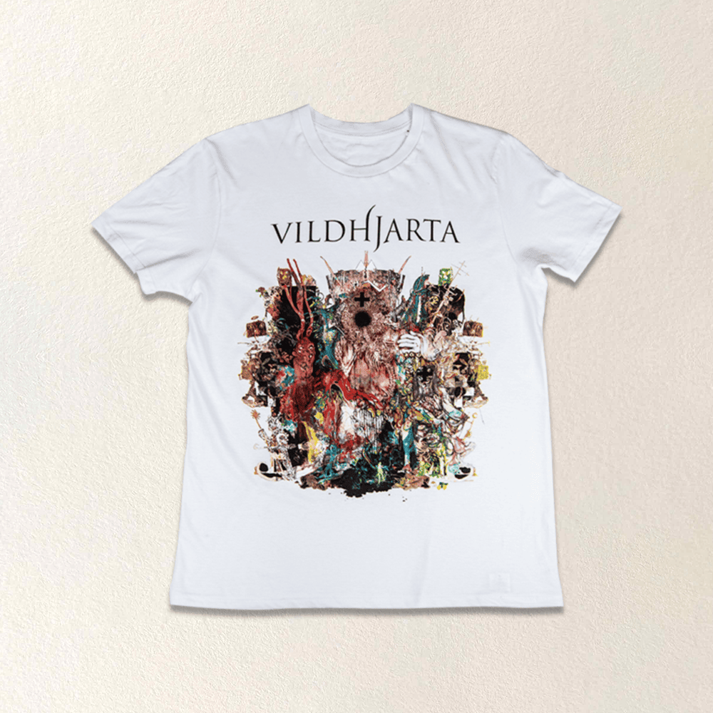 Vildhjarta Merch Vildhjarta White T-Shirt Band Gifts For Fans Father's Day Gift for Husband Vildhjarta Merch Vildhjarta White T-Shirt Band Gifts For Fans Father's Day Gift for Husband