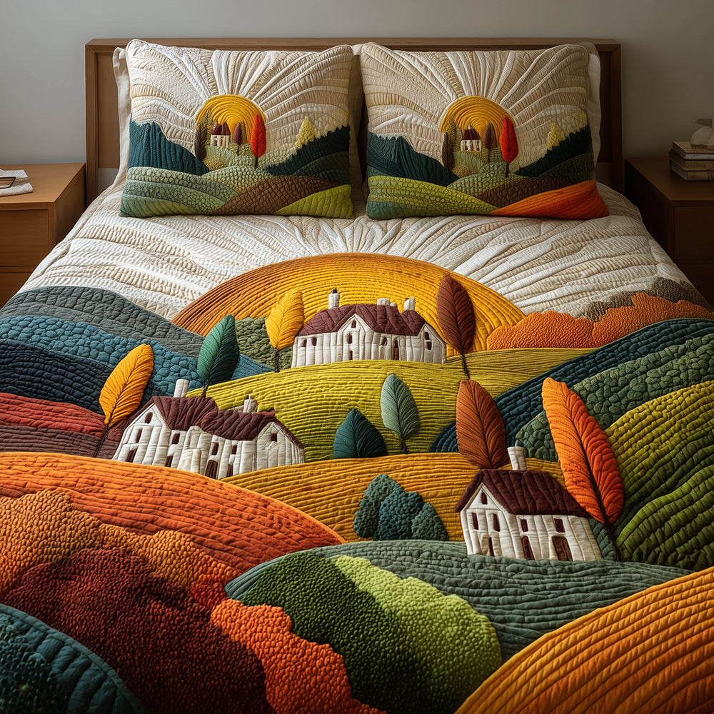 Village Hills Quilted Bedding Set Best Bed Sheet Set Family Gift Ideas For Christmas