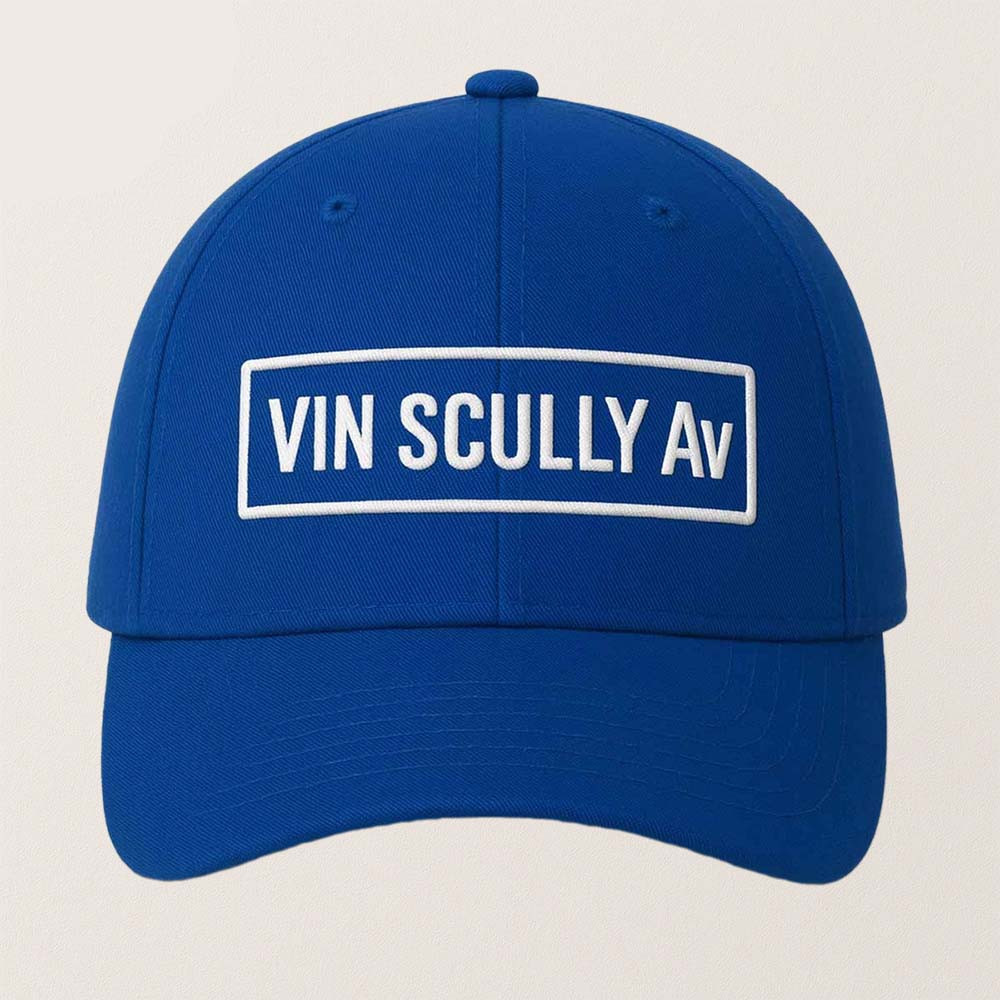 Vin Scully Av Baseball Hat Funny Street Sign Fan Gear Gift For Classic Baseball Fans