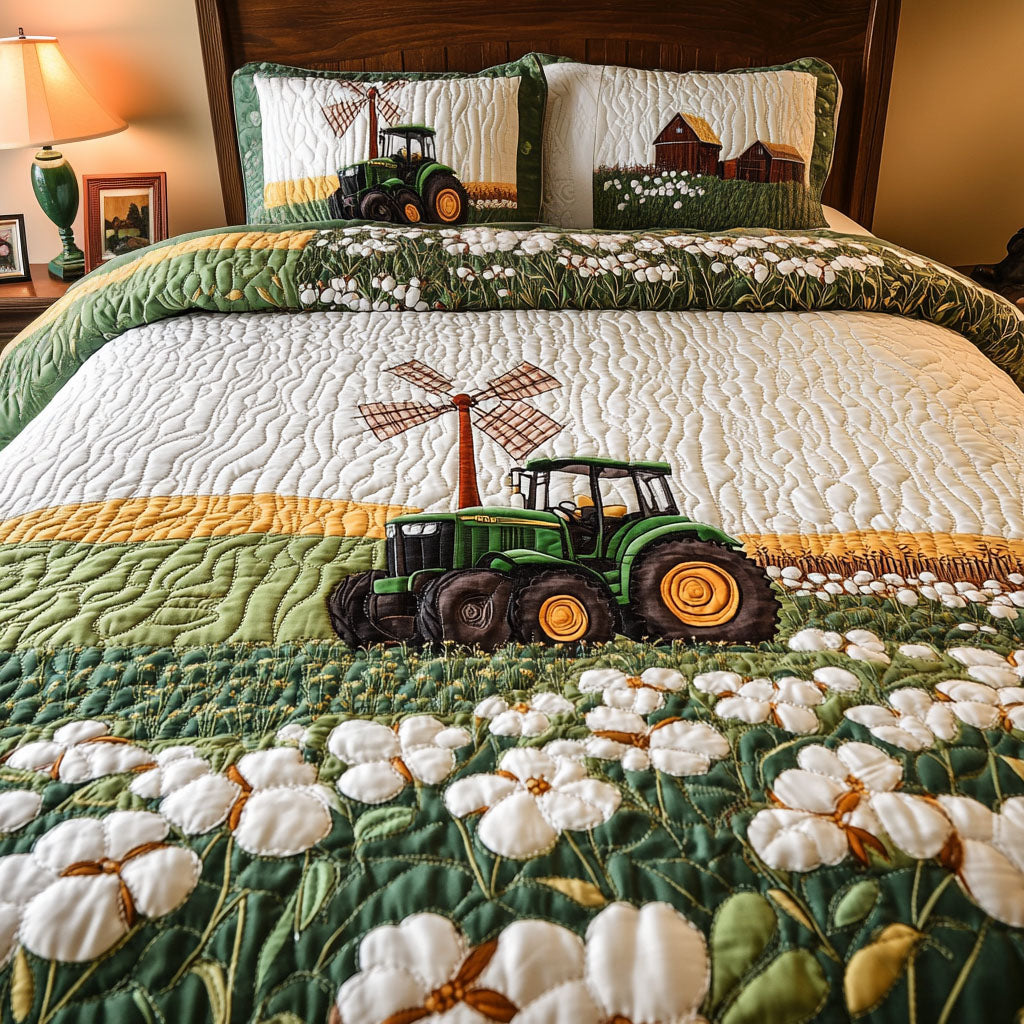 Vineyard Escape Quilted Bedding Set Best Comforter Sets Vintage Tractor Gifts