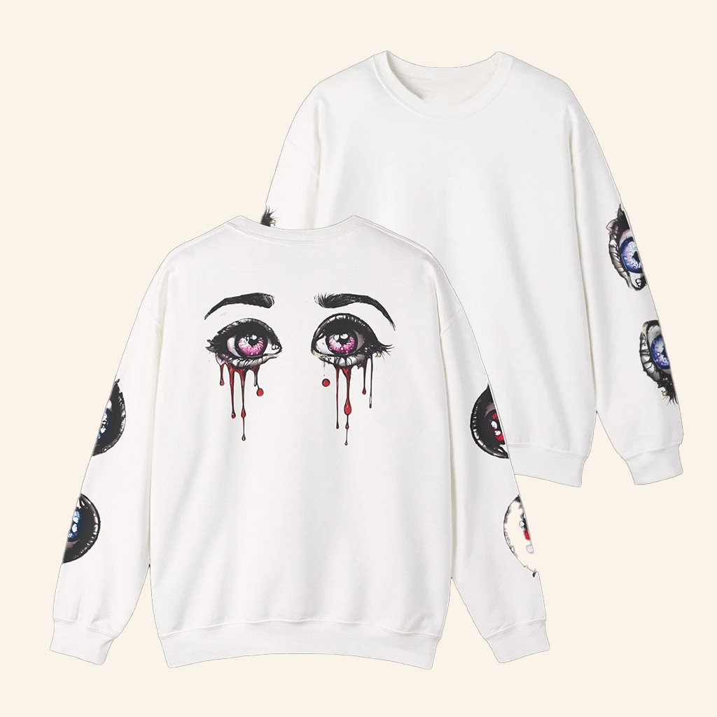 Vinsoul Merch Anime Eye Crewneck Sweatshirt Birthday Ideas For Her