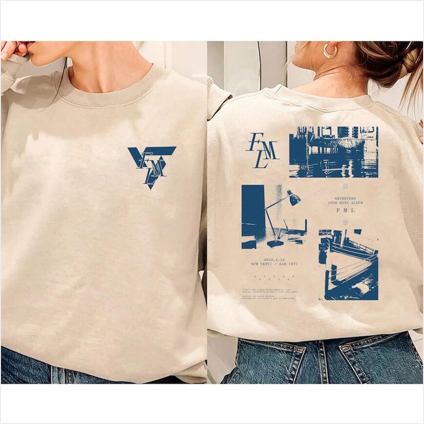 Vintage 2 Sides Seventeen Fml Sweatshirt, Seventeen Kpop Sweatshirt, Seventeen Fml Album TShirt Gifts For Him