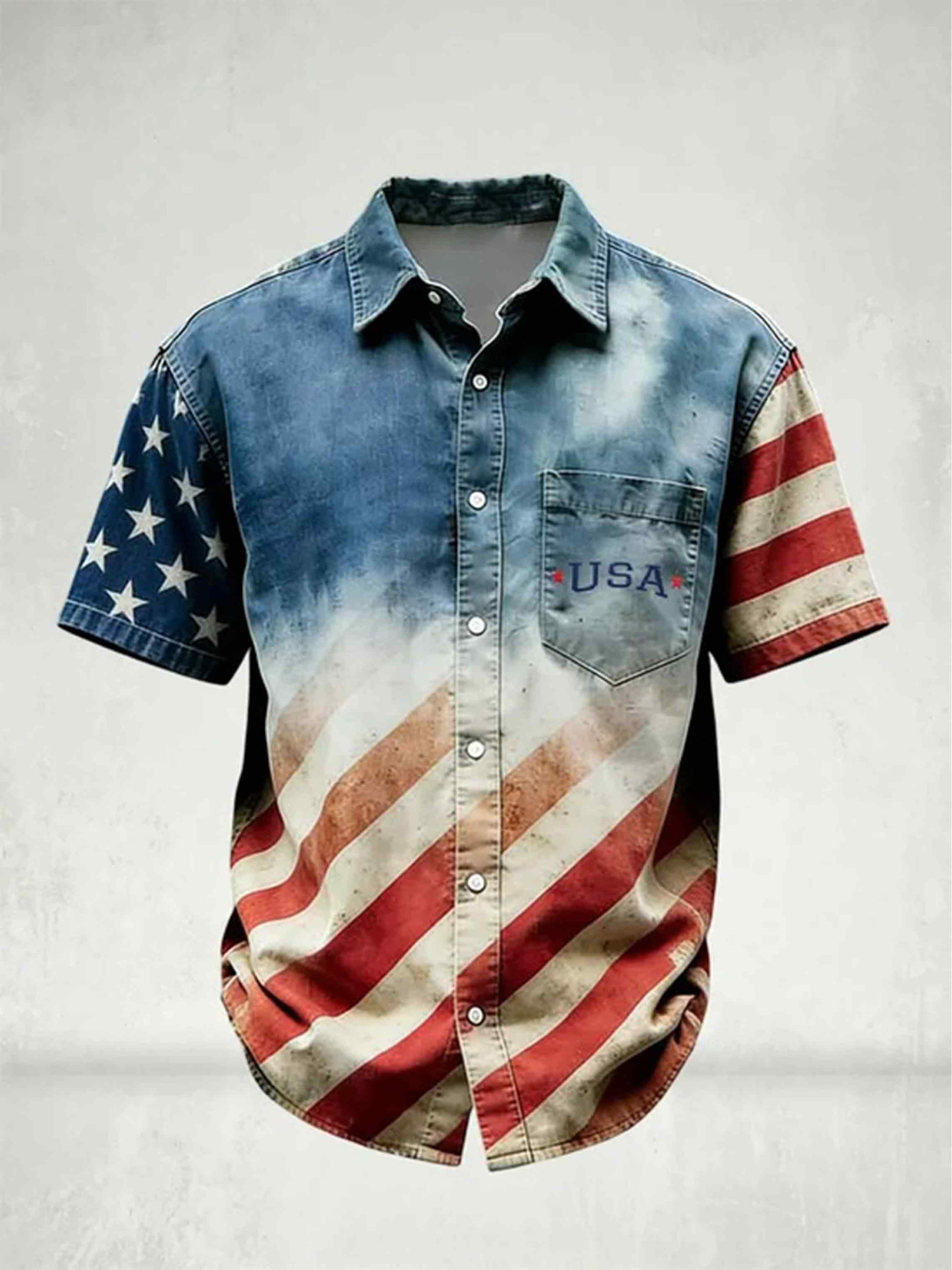 Vintage 250 Years Of America Button Shirt Semiquincentennial 1776 2026 Clothing Gift For Men