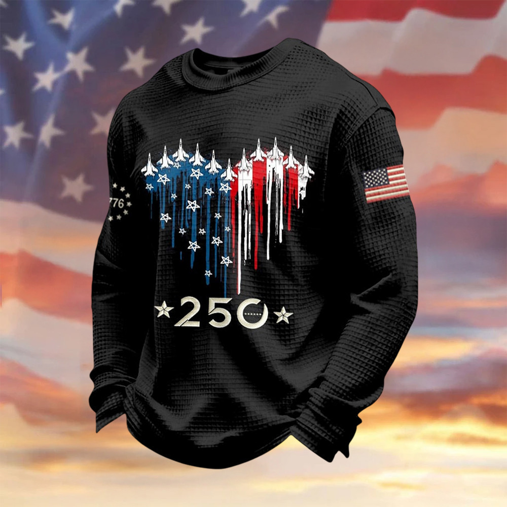 Vintage America 250th Anniversary Long Sleeve Shirt 1776 2026 Merch Gift For Patriots