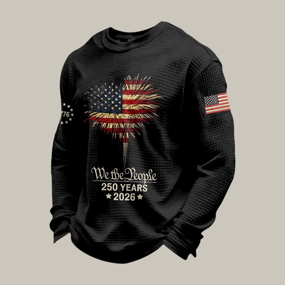 Vintage America 250th Anniversary Long Sleeve Shirt We The People Independence Day Apparel