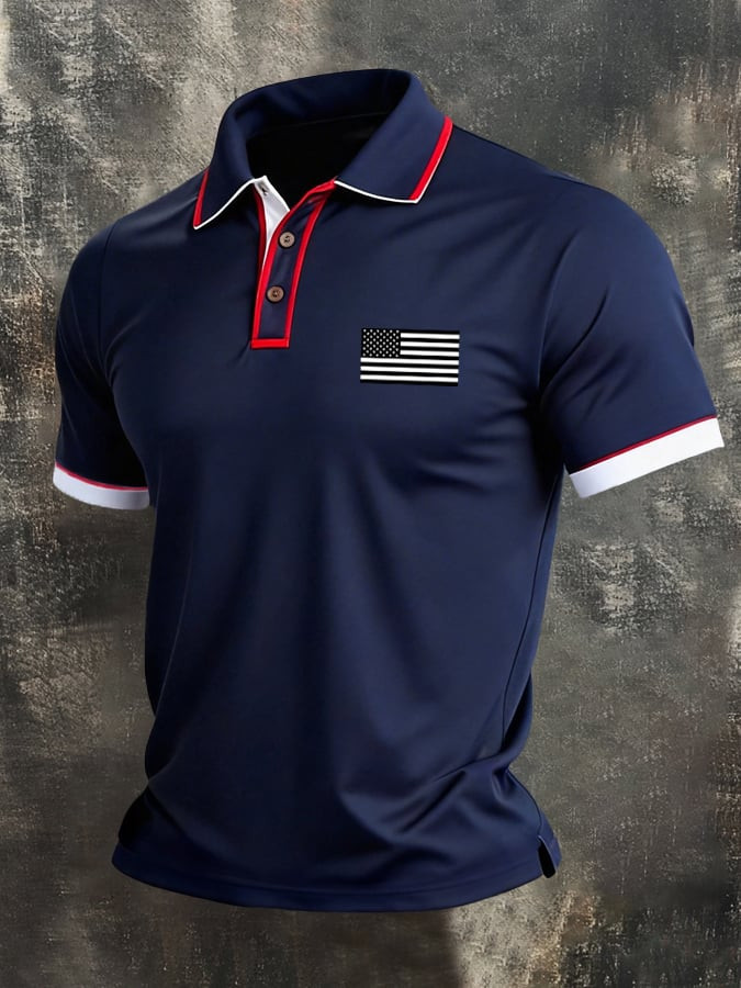 Vintage America Polo Shirt US Independence Clothing Gifts For Patriots