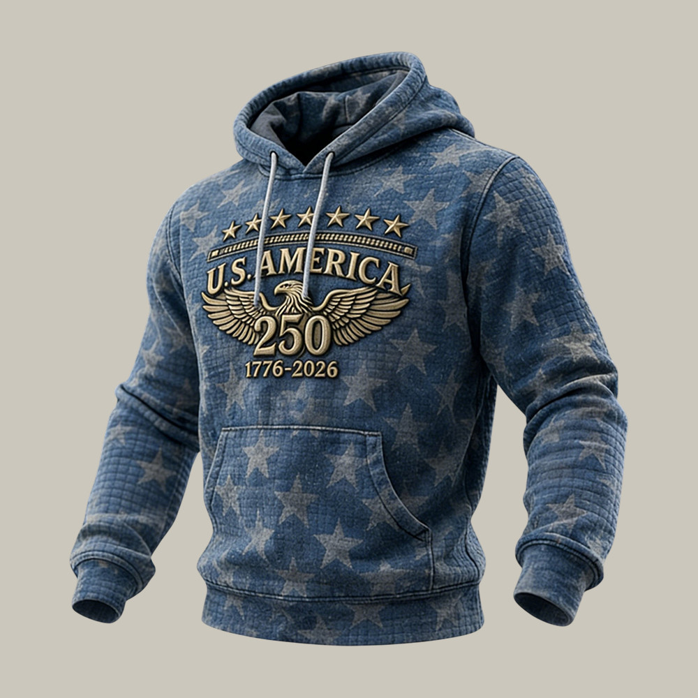 Vintage American 250th Anniversary 1776 2026 Hoodie America's 250th Birthday Hooded Sweatshirt