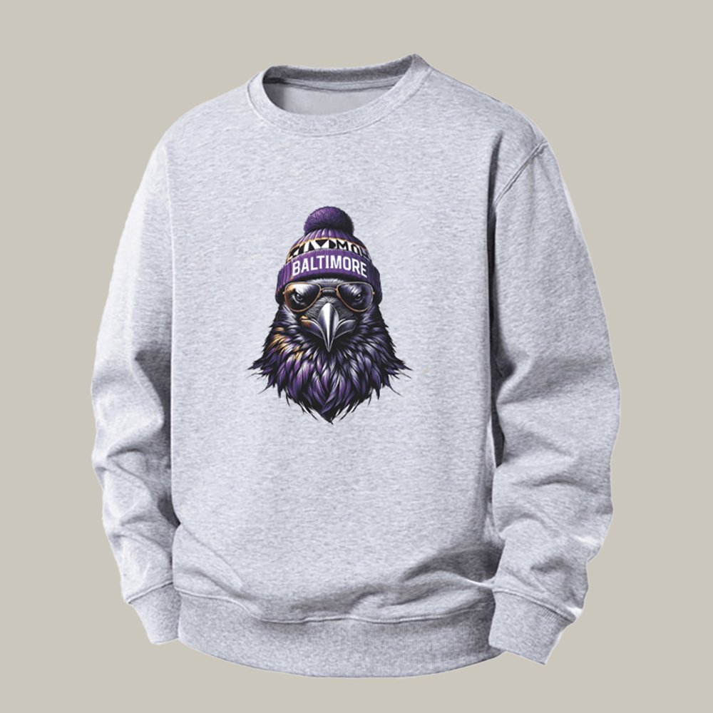 Vintage Baltimore Football Mascot Sweatshirt Game Day Apparel Best Presents For Dad