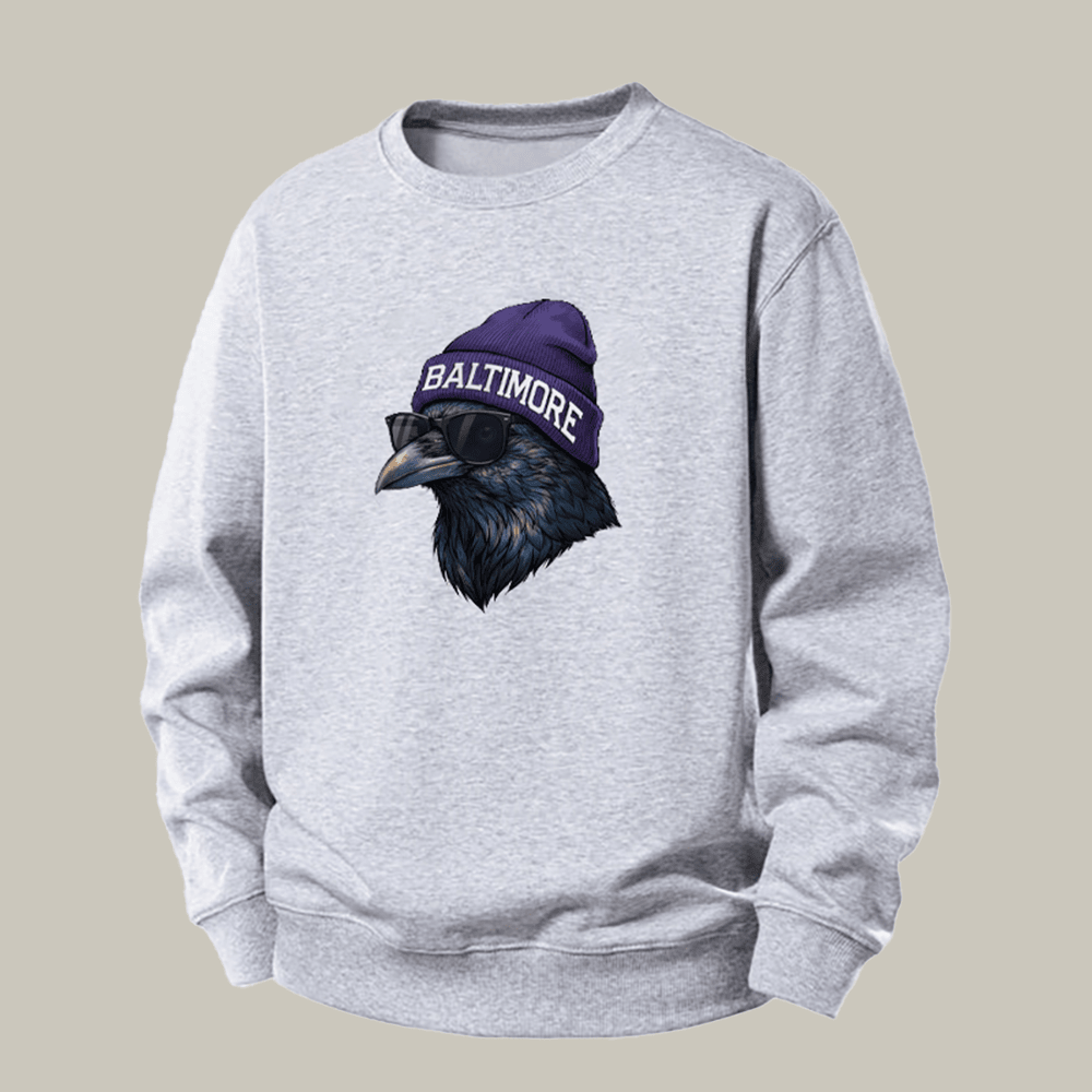 Vintage Baltimore Football Mascot Sweatshirt Game Day Clothes Best Gift For Football Lover