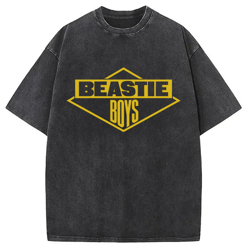 Vintage Black Logo Beastie Boys Hiphop Washed T-Shirt Funny Graphic Gift For Friends Gifts For Him Vintage Black Logo Beastie Boys Hiphop Washed T-Shirt Funny Graphic Gift For Friends Gifts For Him