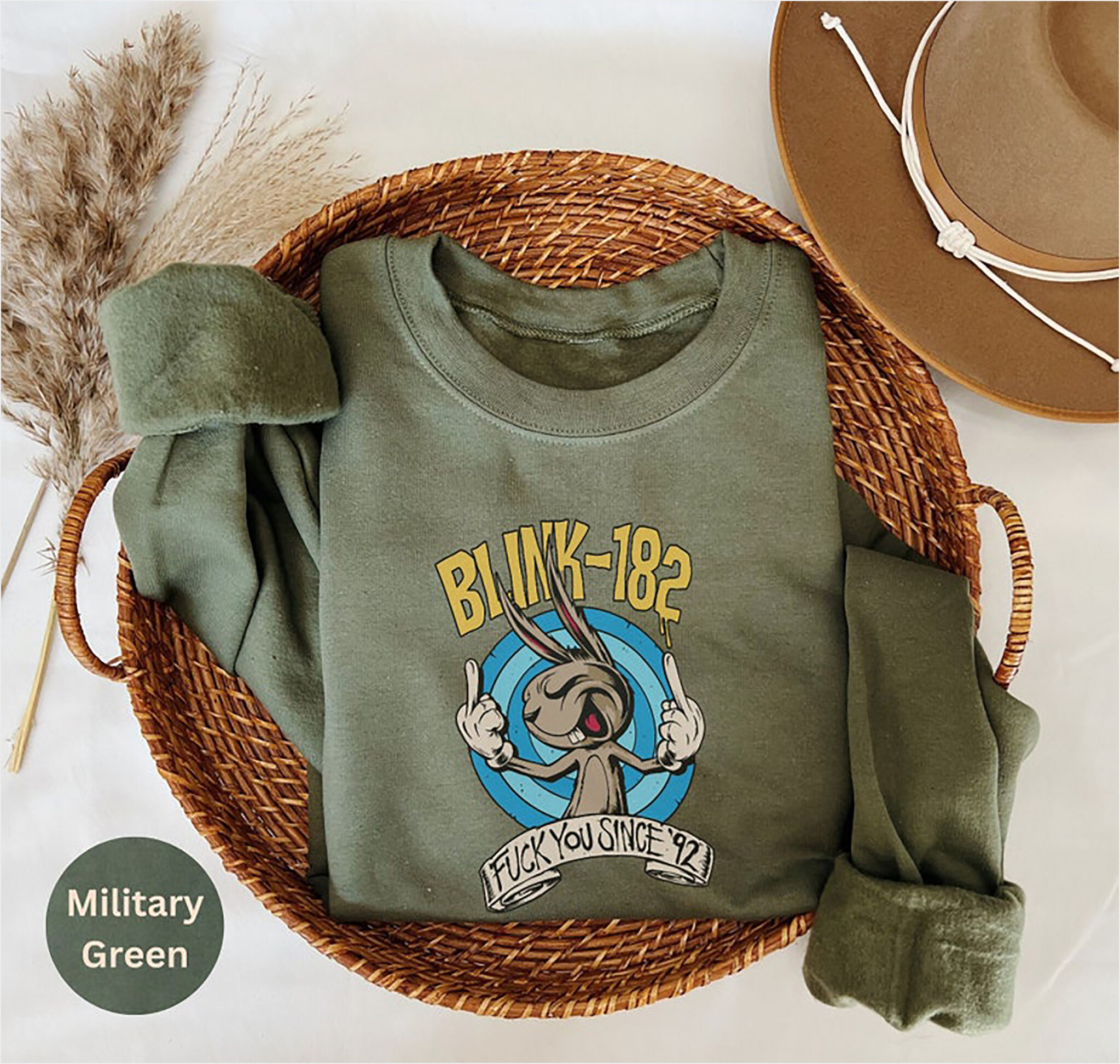 Vintage Blink 182 Sweatshirt, Blink 182 T Sweater, Blink 182 Band Tee, Blink 182 Rock Sweatshirt Gifts For Best Friend