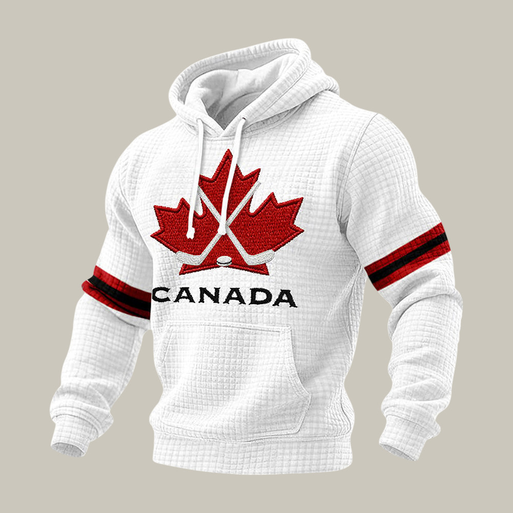 Vintage Canada Hockey Maple Leaf Hoodie Hockey Clothing Game Day Gift For Him