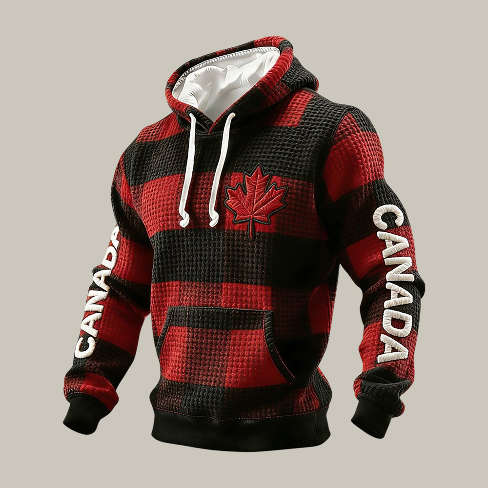 Vintage Canadian Ice Hockey Hoodie Ice Hockey Apparel Patriotic Gift For Hockey Dad