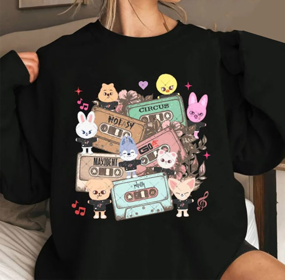 Vintage Cassette Stray Kids Skz Sweatshirt Perfect Gift For Music Lovers