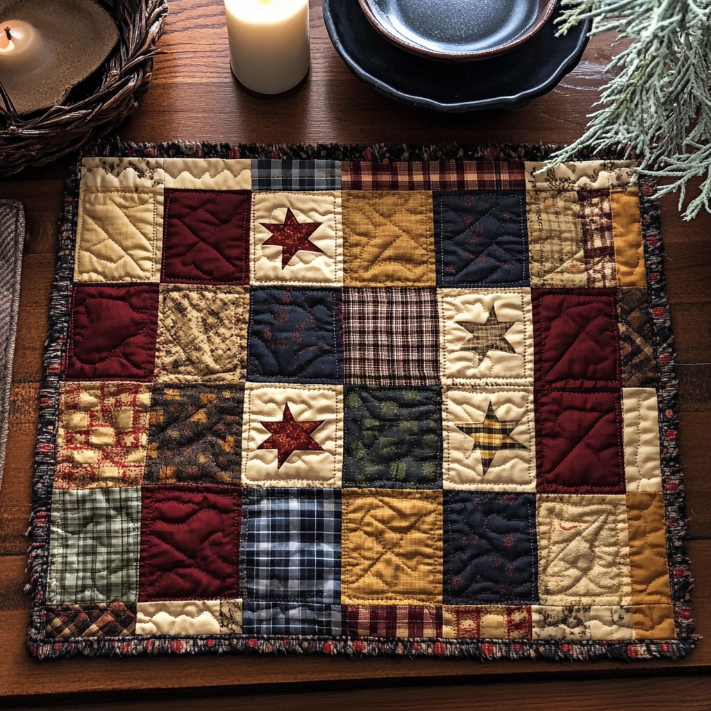 Vintage Charm Quilted Place Mat Dining Table Accessories First Time Mom Christmas Gifts