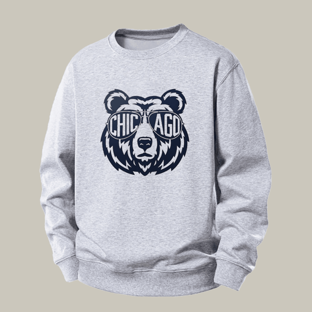 Vintage Chicago Football Mascot Sweatshirt Game Day Clothing Best Football Gifts