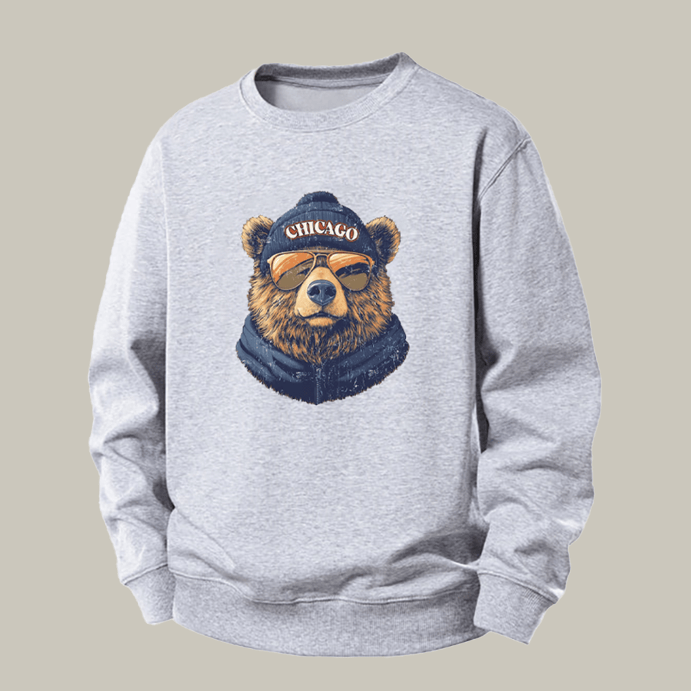 Vintage Chicago Football Mascot Sweatshirt Game Day Clothing Gift For Football Lovers