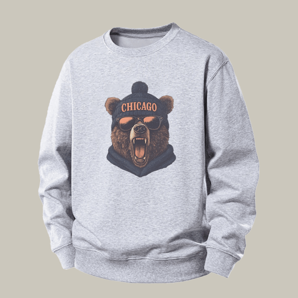 Vintage Chicago Football Sweatshirt Game Day Clothing Unique Gift For Football Lovers