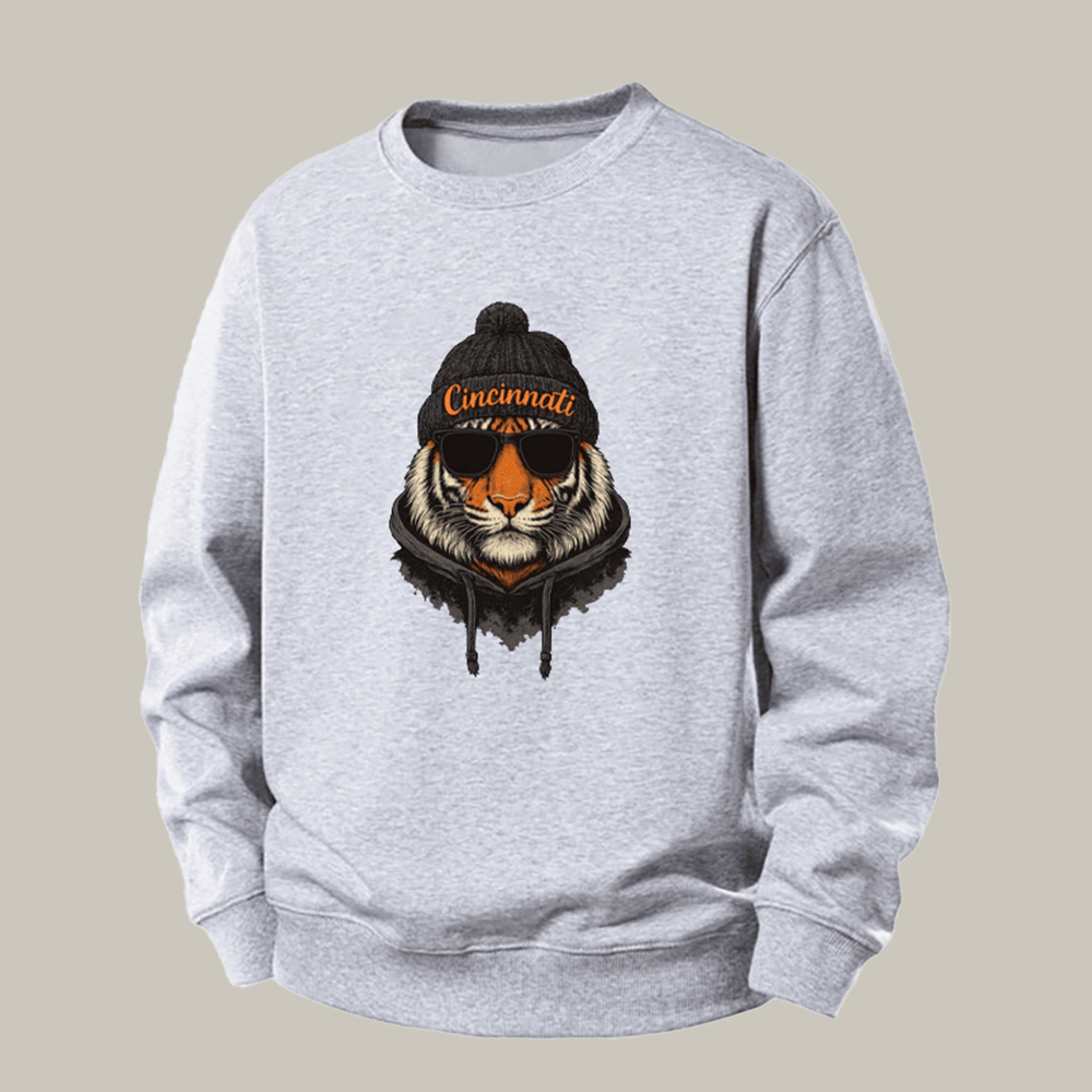 Vintage Cincinnati Football Mascot Sweatshirt Game Day Apparel Gift Ideas For Fan