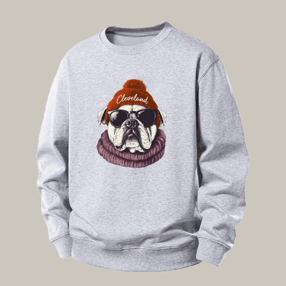 Vintage Cleveland Football Sweatshirt Game Day Apparel Best Presents For Football Fans