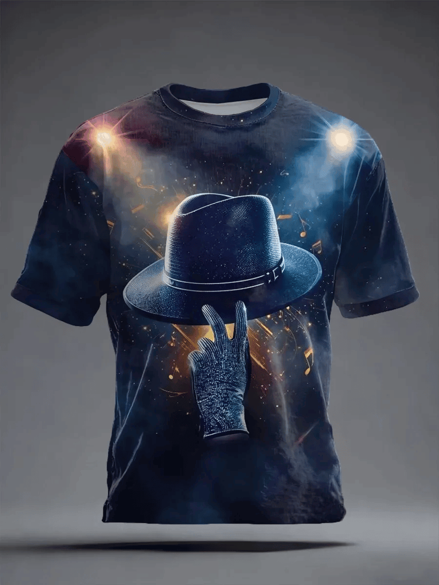 Vintage Commemorative King Of Pop T-Shirt Micheal Jackson Clothes Gift For Boyfriend