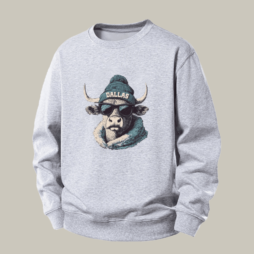 Vintage Dallas Football Sweatshirt Game Day Apparel Unique Gift Ideas For Senior Football Players
