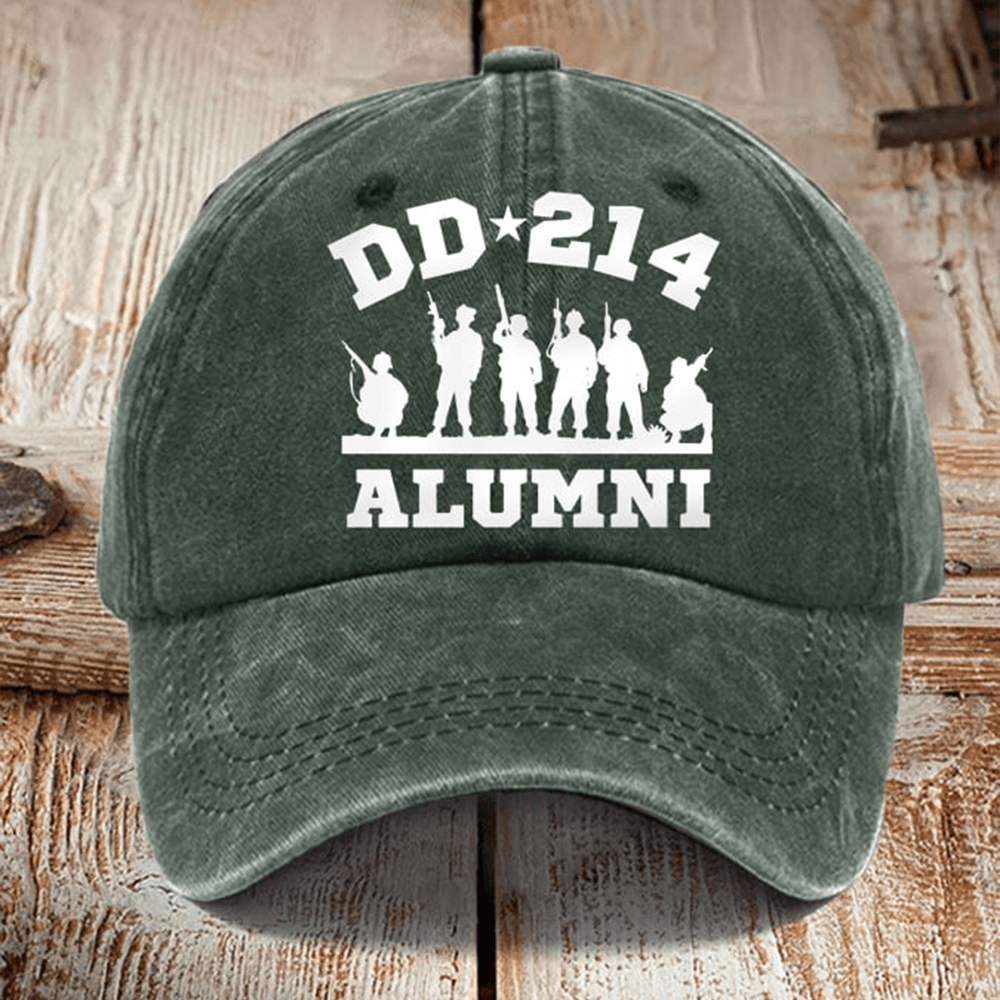 Vintage DD 214 Alumni Veteran Hat DD 214 Baseball Cap Patriotic Gift For Veterans