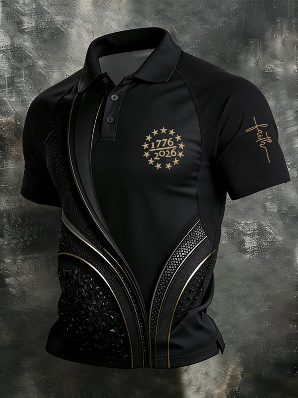 Vintage Faith 1776 2026 Polo Shirt 7th July Apparel Gift Ideas For Patriots