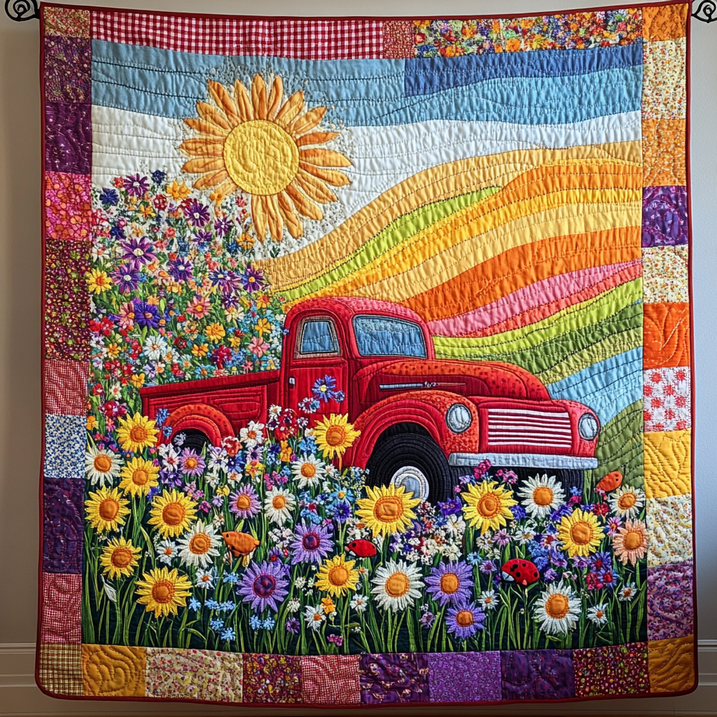 Vintage Fields Quilted Blanket Best Throw Blanket Gifts For Someone Who Loves Nature