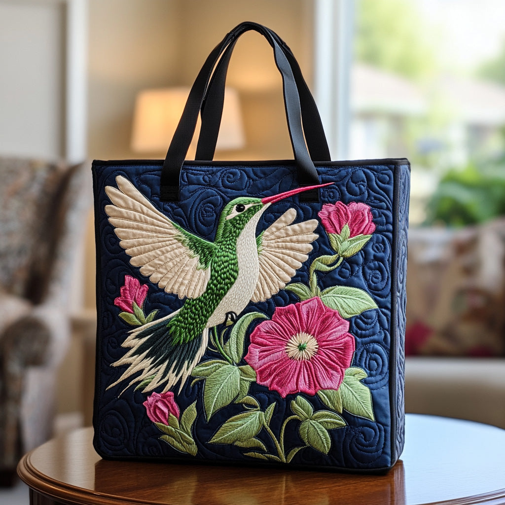 Vintage Flight Quilted Tote Bag Hummingbird Gifts For Dad