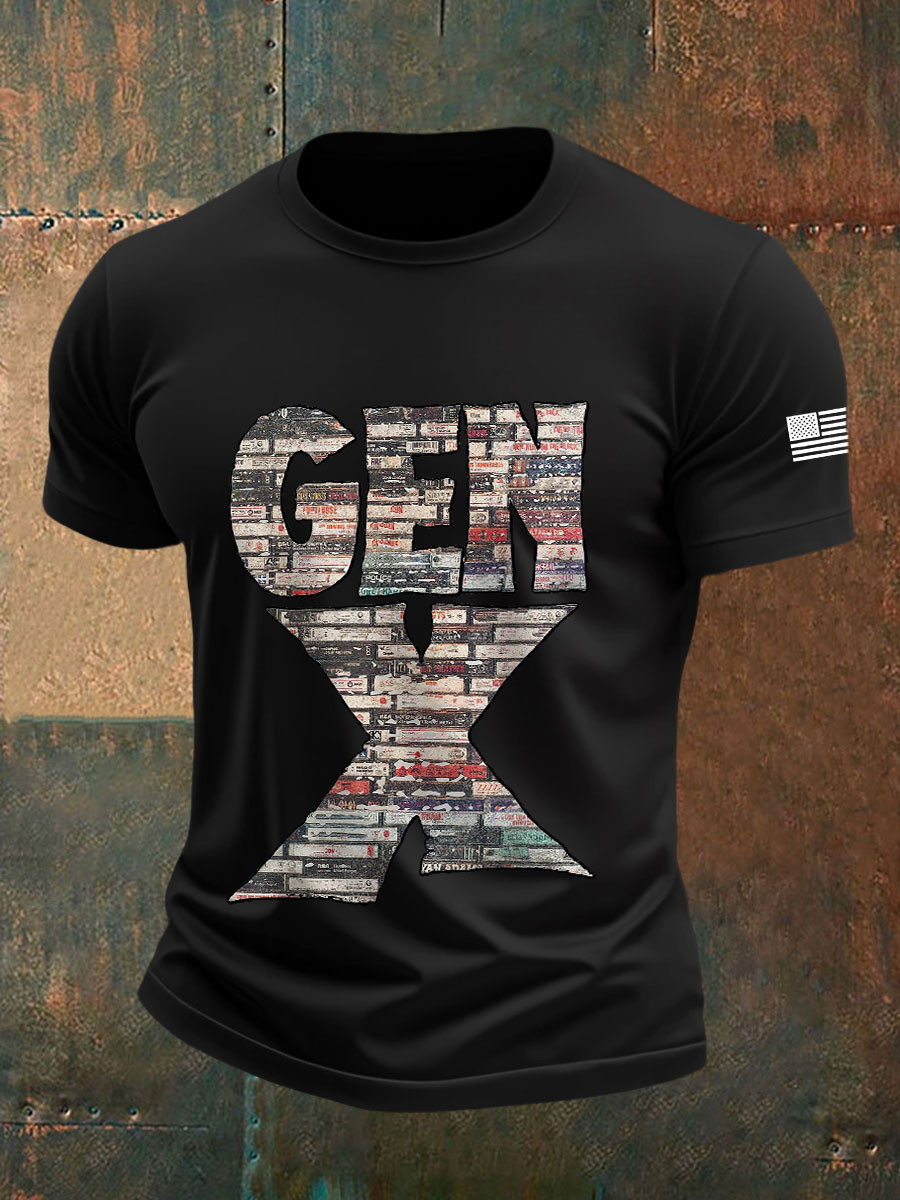 Vintage Gen X T-Shirt Vintage Generation X 1965 1980 Clothing Best Gift For Men