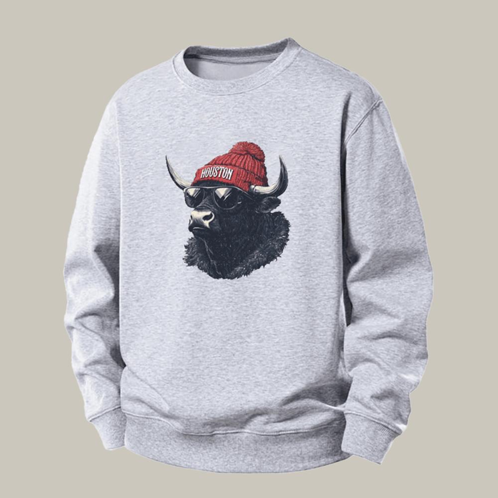 Vintage Houston Football Mascot Sweatshirt Game Day Clothes Best Gifts For A Football Coach