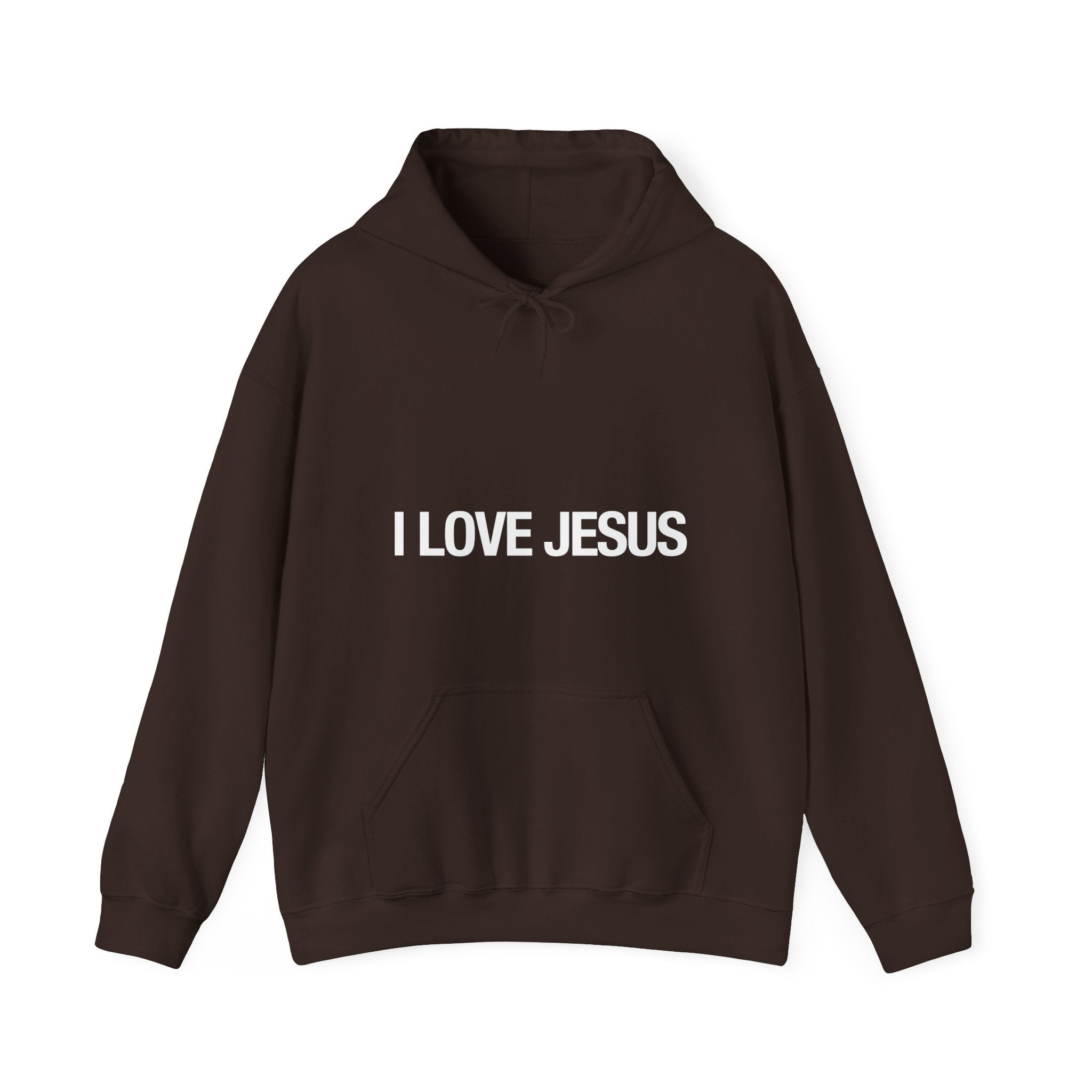 Vintage I Love Jesus Hoodie Christian Faith Pullover Religious Gift For Mom