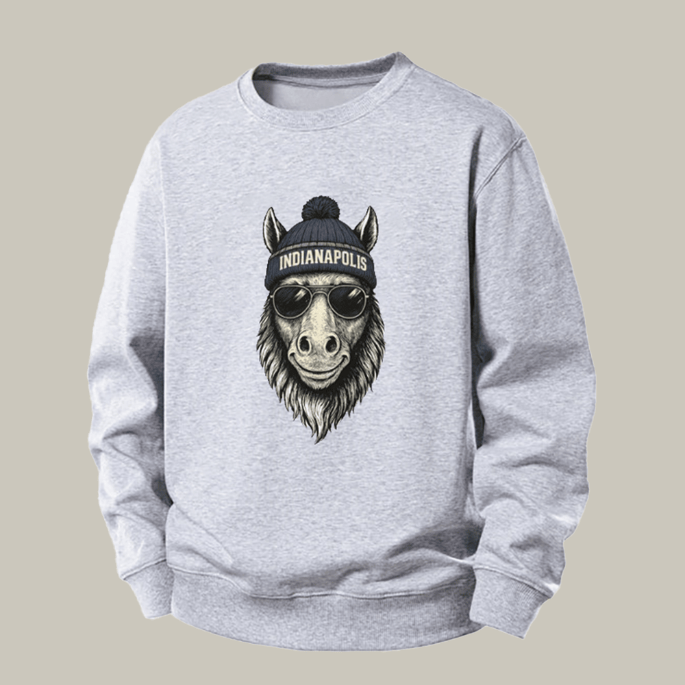 Vintage Indianapolis Football Mascot Sweatshirt Game Day Clothing Gifts For Fan