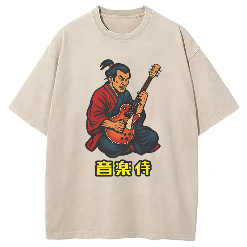 Vintage Japanese Musician Washed T-Shirt Soft Comfortable Daily T Shirt Gifts For Brother
