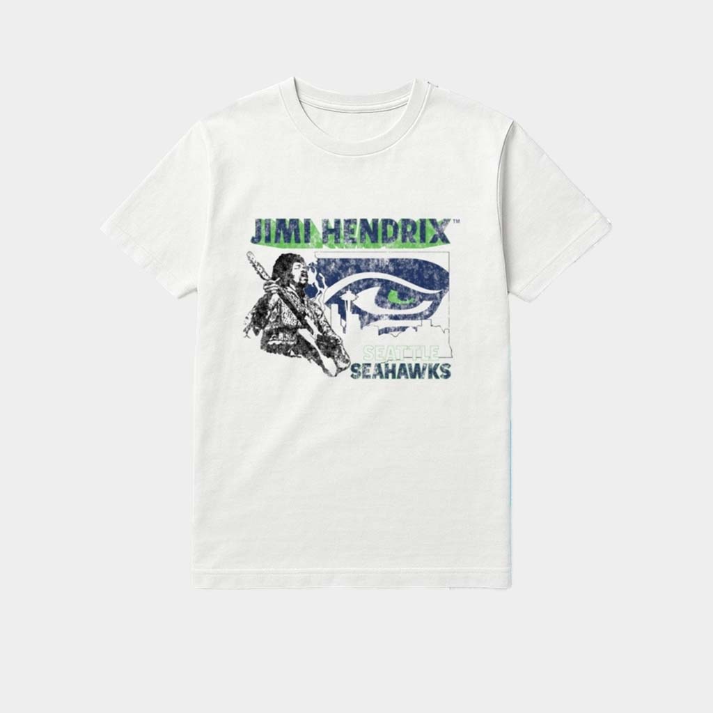 Vintage Jimi Hendrix Seattle Seahawks Shirt Jimi Hendrix Merch Gifts For Music Lovers