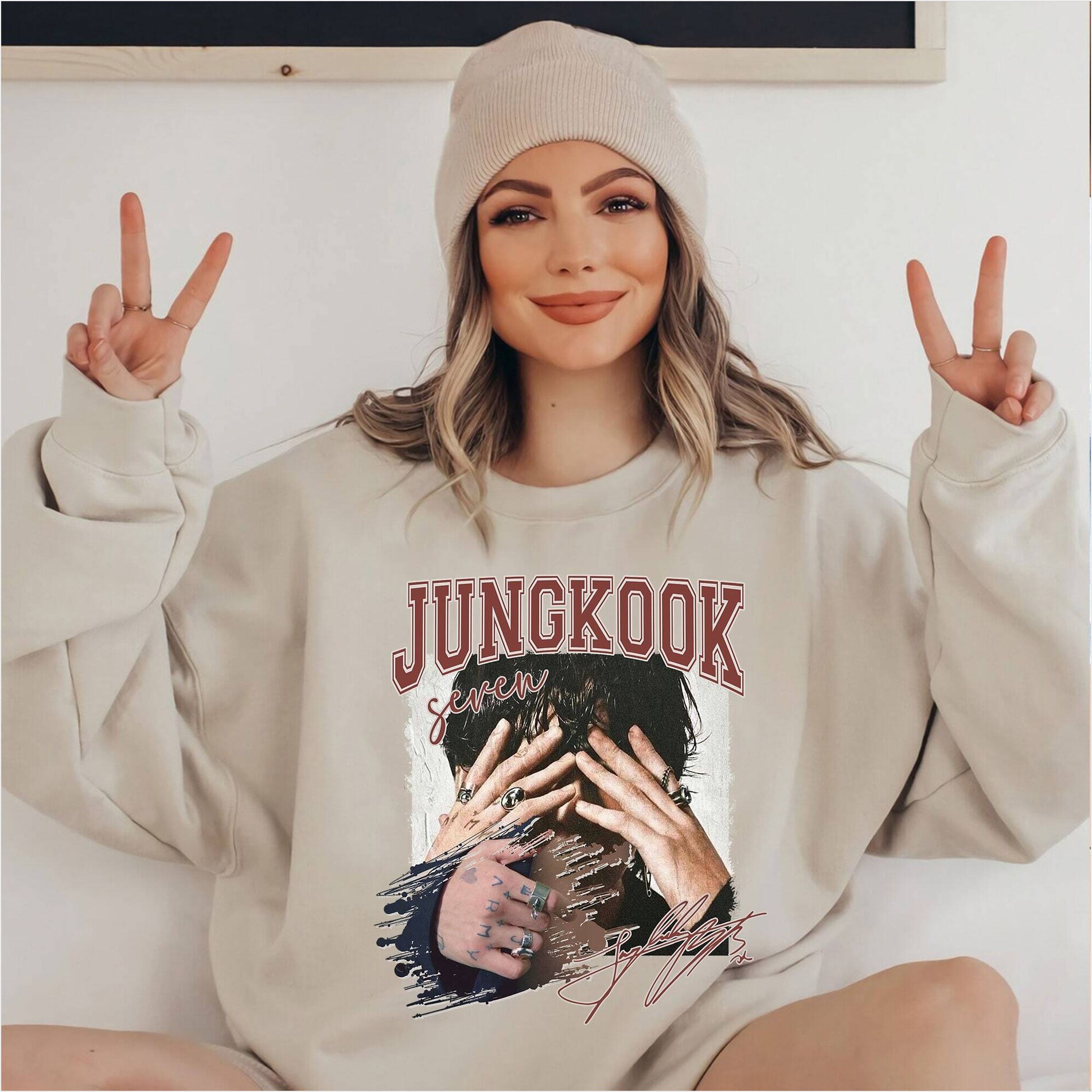 Vintage Jungkook Seven Sweatshirt, Bts Jungkook Seven Solo DebuShirt, Jungkookie Sweatshirt, Jungkook Sweatshirt Gifts For Her