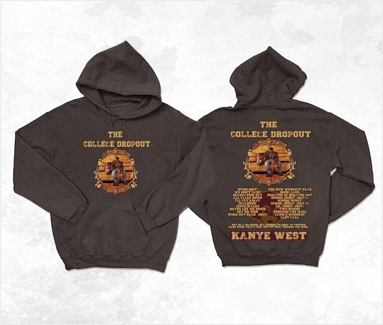 Vintage Kanye West College Dropout Hoodie Reaper Kanye West Tour Shirt Kanye West Hoodie Gifts For Fans