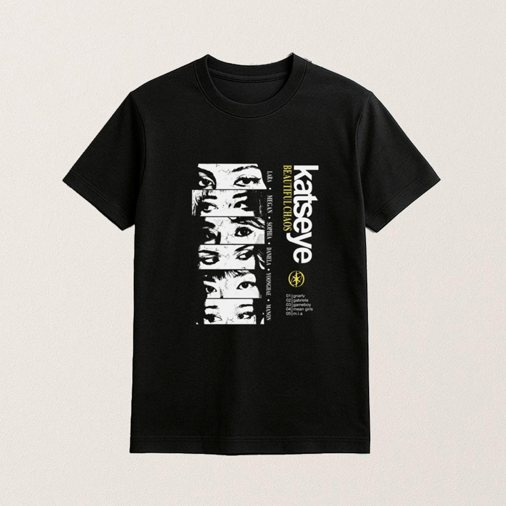 Vintage Kpop Katseye Beautiful Chaos T-Shirt Music Related Shirt Gifts For Her Vintage Kpop Katseye Beautiful Chaos T-Shirt Music Related Shirt Gifts For Her
