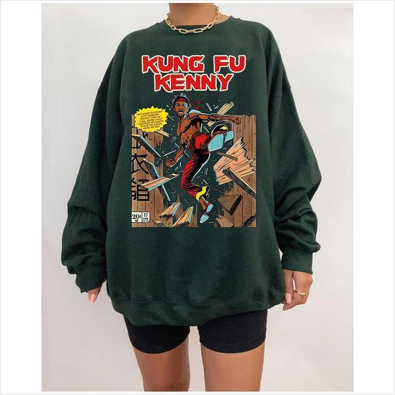 Vintage Kung Fu Kenny Sweatshirt, Kendrick Lamar Sweater Gifts For Friends Trendy Merch Vintage Kung Fu Kenny Sweatshirt, Kendrick Lamar Sweater Gifts For Friends Trendy Merch