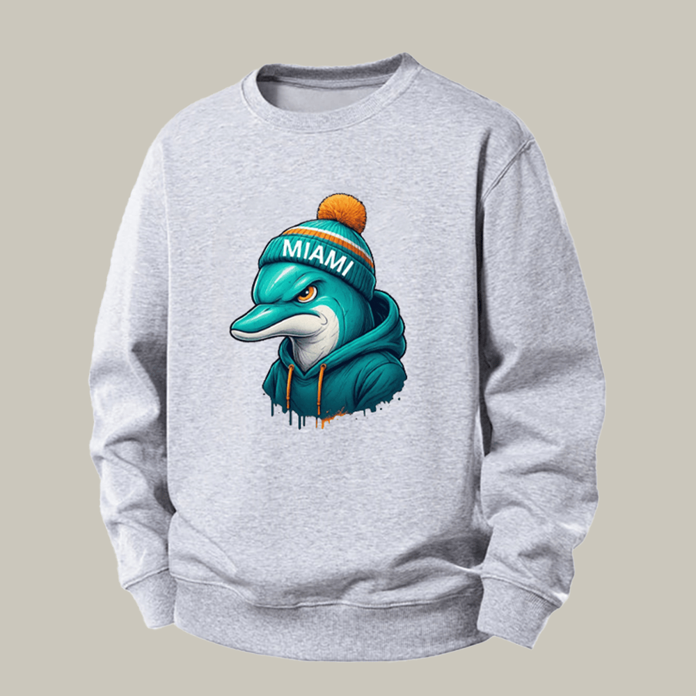 Vintage Miami Football Sweatshirt Game Day Apparel Unique Presents For Fans