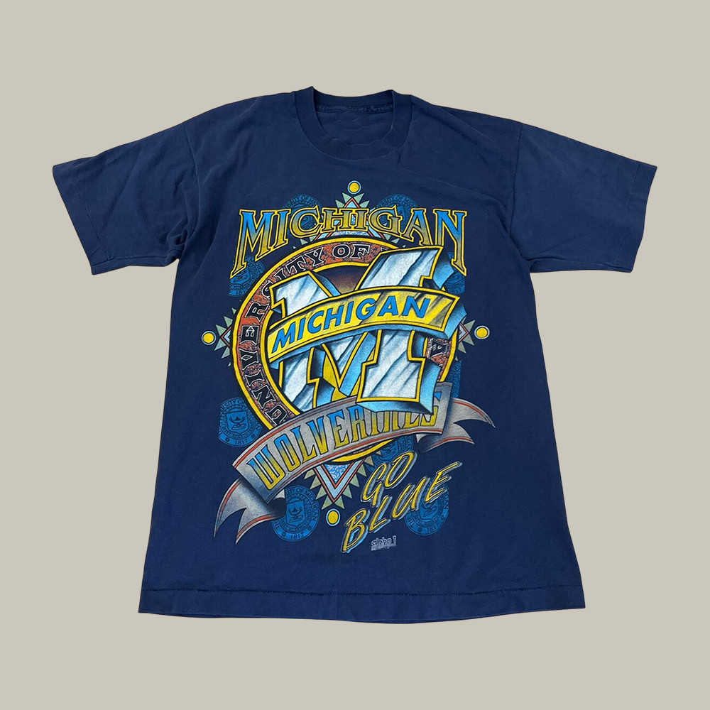 Vintage Michigan Wolverines Go Blue T-Shirt 2026 Basketball Final Four Merch Fan Gift Idea